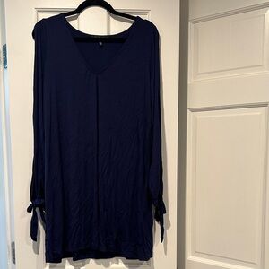 NWT Lulus Navy Long Sleeve Tunic Dress